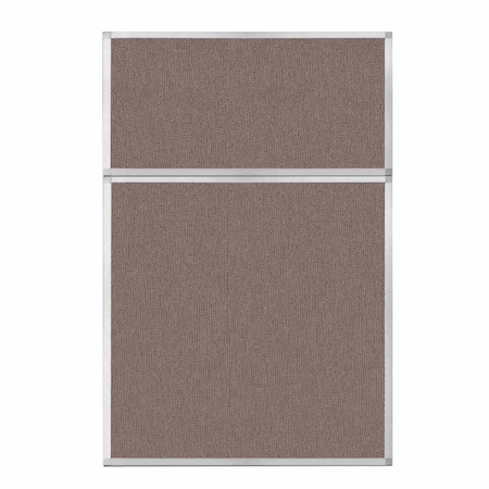 Versare Hush Panel Configurable Cubicle Partition 4' x 6' Latte Fabric 1850613